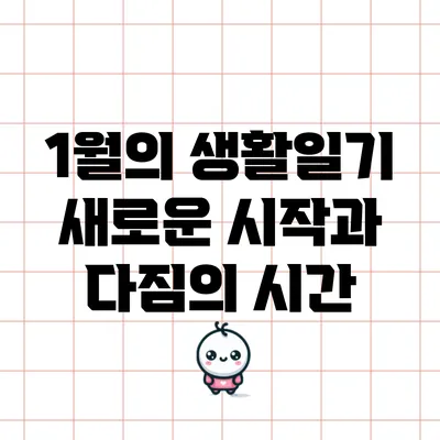 1월의 생활일기: 새로운 시작과 다짐의 시간