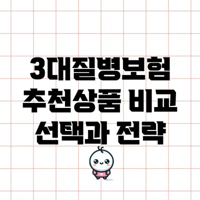 3대질병보험 추천상품 비교: 선택과 전략