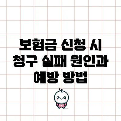 보험금 신청 시 청구 실패 원인과 예방 방법