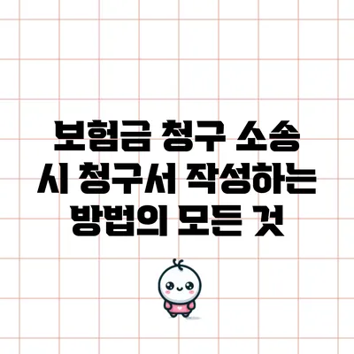보험금 청구 소송 시 청구서 작성하는 방법의 모든 것