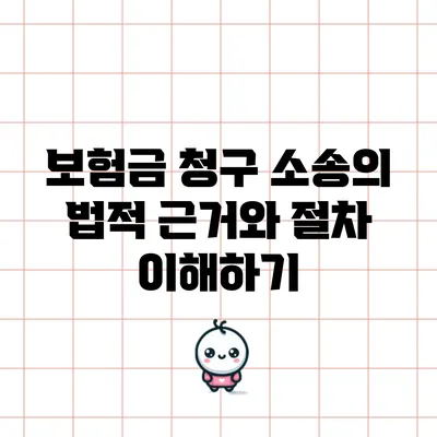보험금 청구 소송의 법적 근거와 절차 이해하기