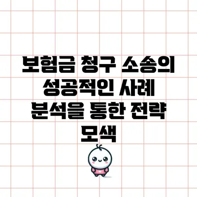 보험금 청구 소송의 성공적인 사례 분석을 통한 전략 모색