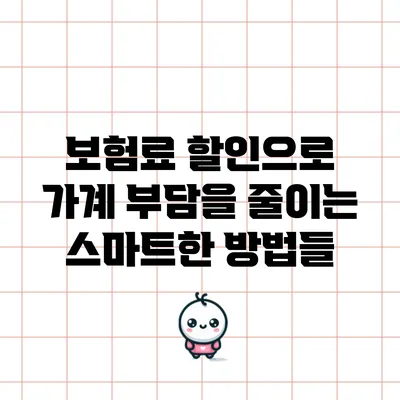 보험료 할인으로 가계 부담을 줄이는 스마트한 방법들