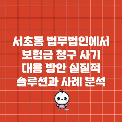 서초동 법무법인에서 보험금 청구 사기 대응 방안: 실질적 솔루션과 사례 분석