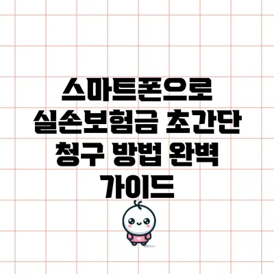 스마트폰으로 실손보험금 초간단 청구 방법 완벽 가이드