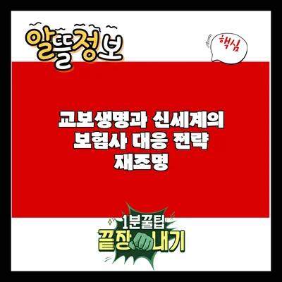 교보생명과 신세계의 보험사 대응 전략 재조명