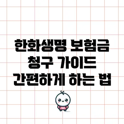 한화생명 보험금 청구 가이드: 간편하게 하는 법