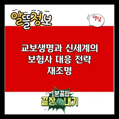 교보생명과 신세계의 보험사 대응 전략 재조명