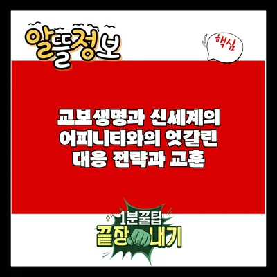 교보생명과 신세계의 어피니티와의 엇갈린 대응: 전략과 교훈