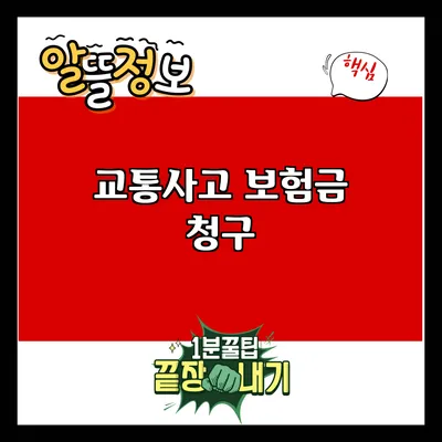 교통사고 보험금 청구