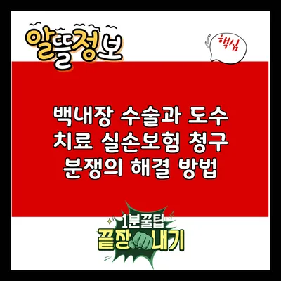 백내장 수술과 도수 치료 실손보험 청구 분쟁의 해결 방법
