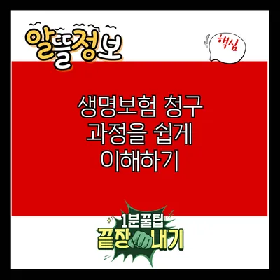 생명보험 청구 과정을 쉽게 이해하기