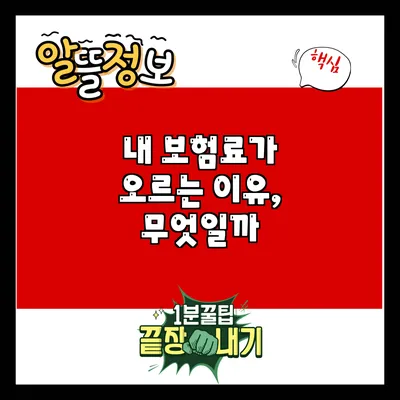 내 보험료가 오르는 이유, 무엇일까?